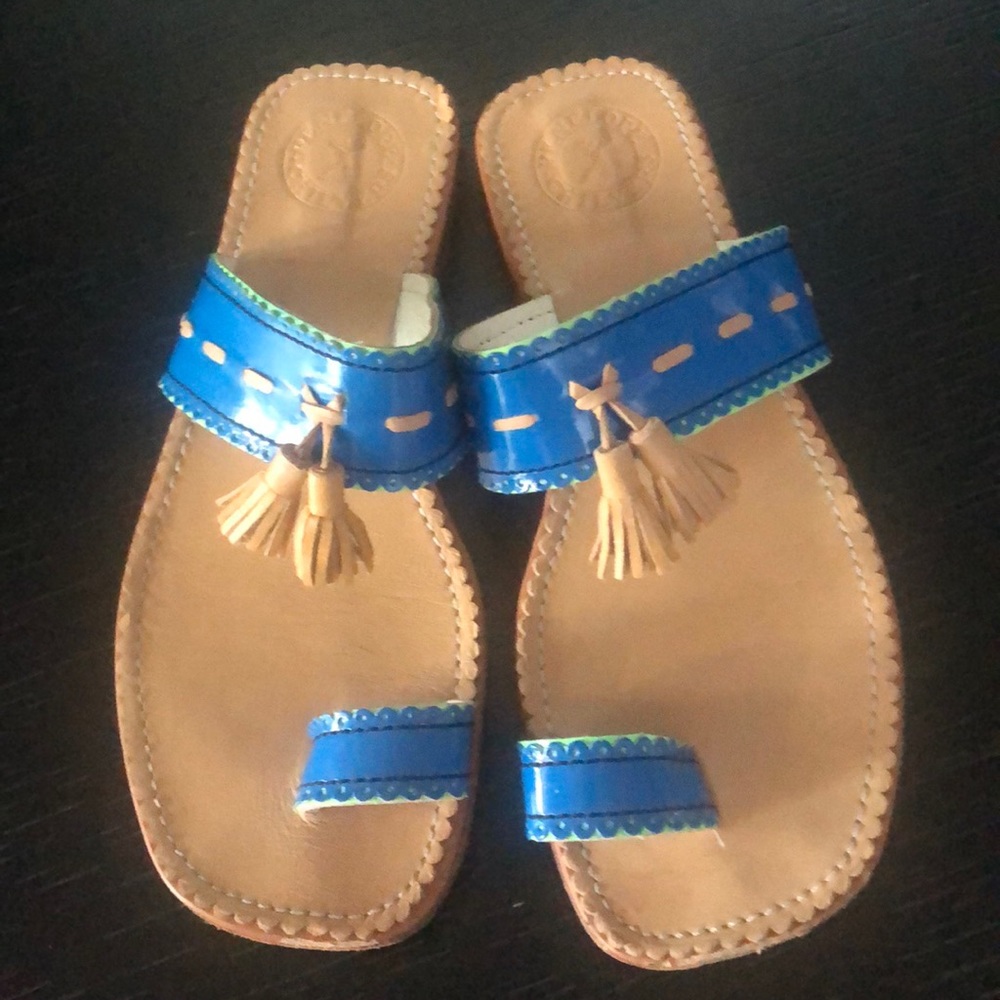 Penelope Chilvers Patent Leather Sandals